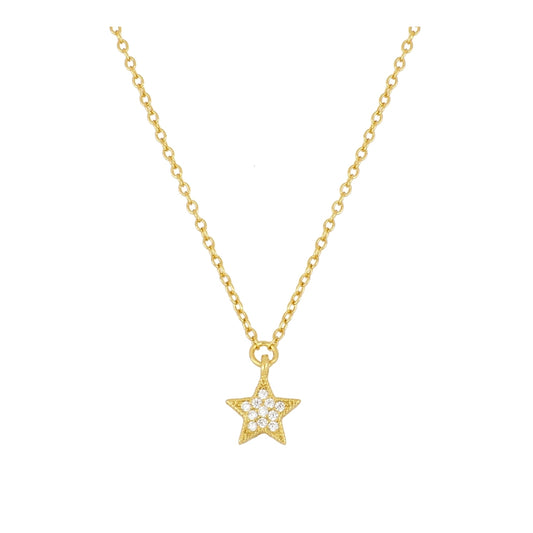 Collar Star circonita Gold